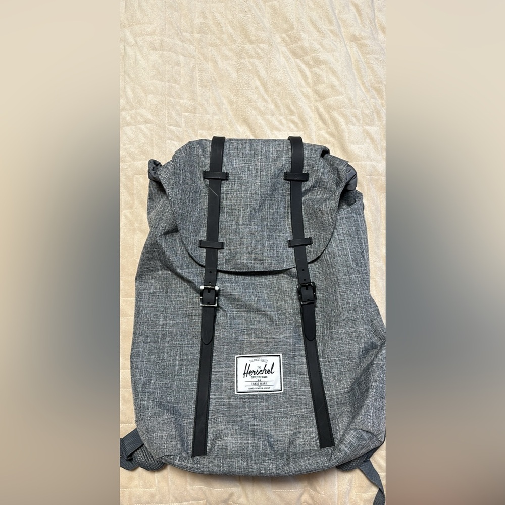 hershel grey backpack and laptop cover